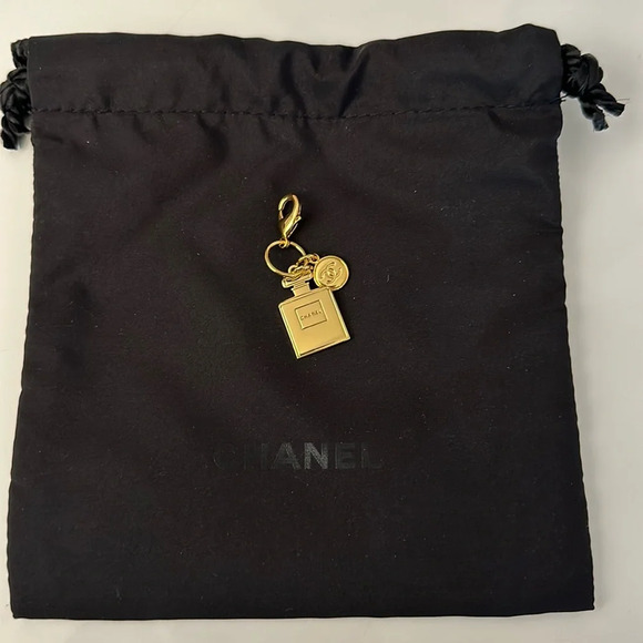 Chanel Gold Perfume Bottle Charm - Picture 1 of 3